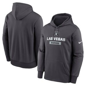 Las Vegas Raiders Nike Toss Sweep Performance Pullover Hoodie - Anthracite3XL